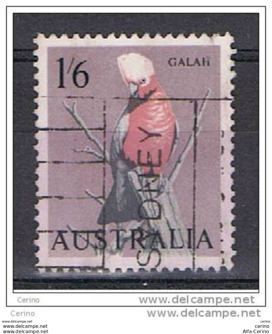 AUSTRALIA:  1963/65  GALAH  -  1/6  USED  STAMP  -  YV/TELL. 293 - Usati