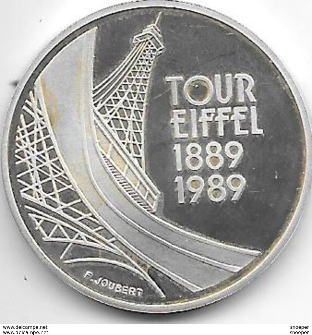 *france  5 Francs  1989 Km 968a Silver Proof - Probedrucke