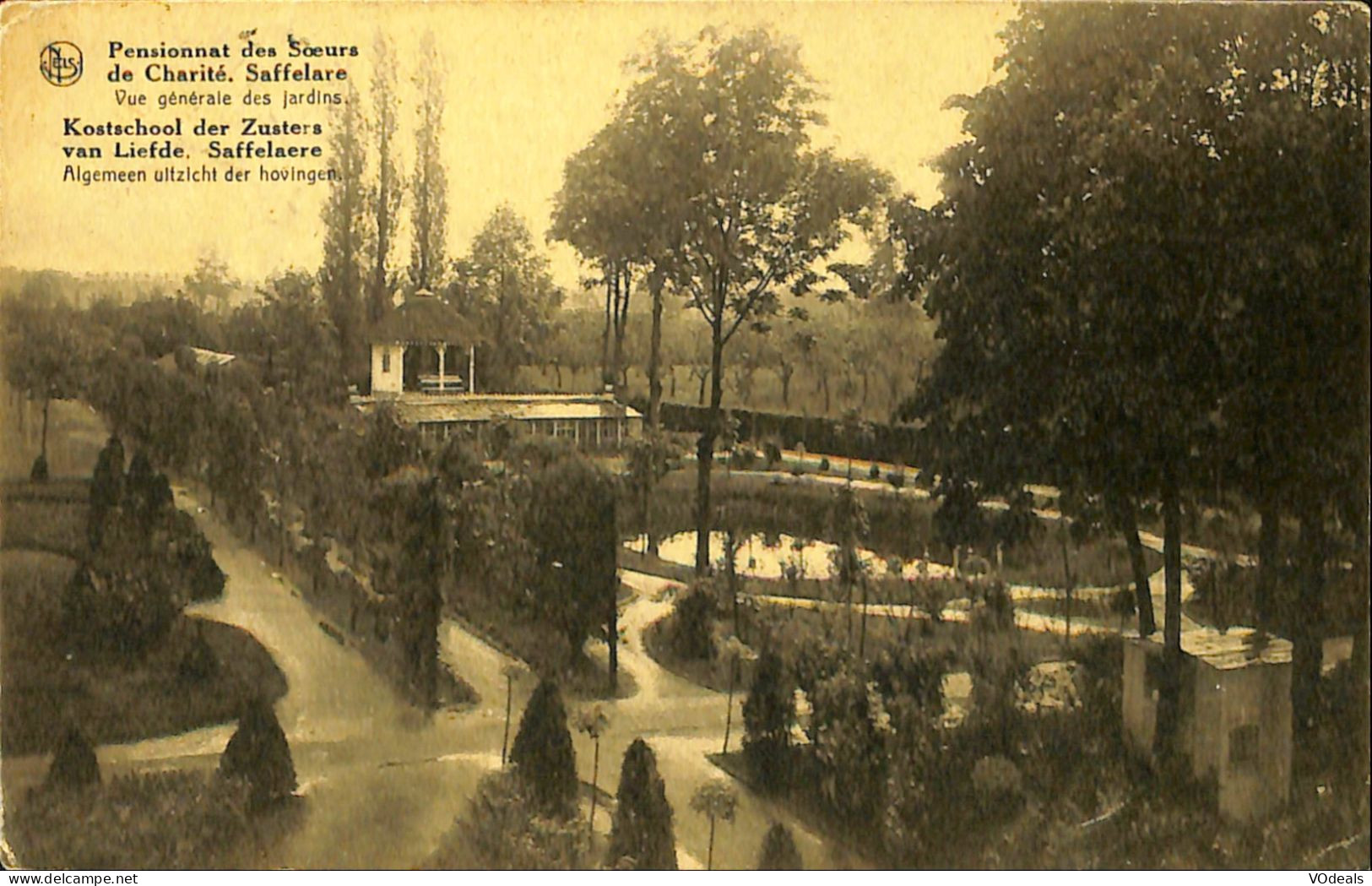 Belgique - Flandre Orientale - Pensionnat Des Soeurs De La Charité - Saffelare - Vue Générale Des Jardins - Lochristi