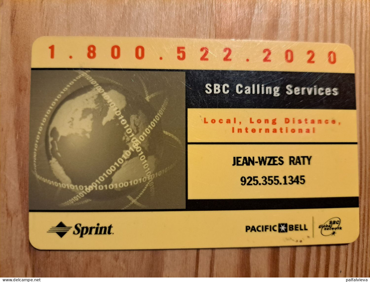 Prepaid Phonecard USA, Sprint - SBC Calling Services - Sprint
