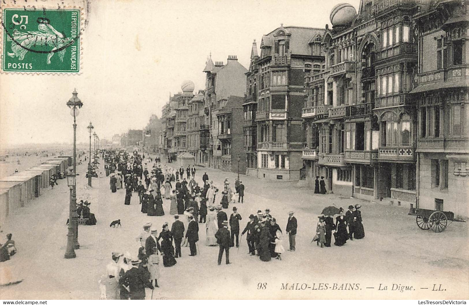 FRANCE - Malo Les Bains - Vue Sur La Digue - LL - Animé - Carte Postale Ancienne - Malo Les Bains