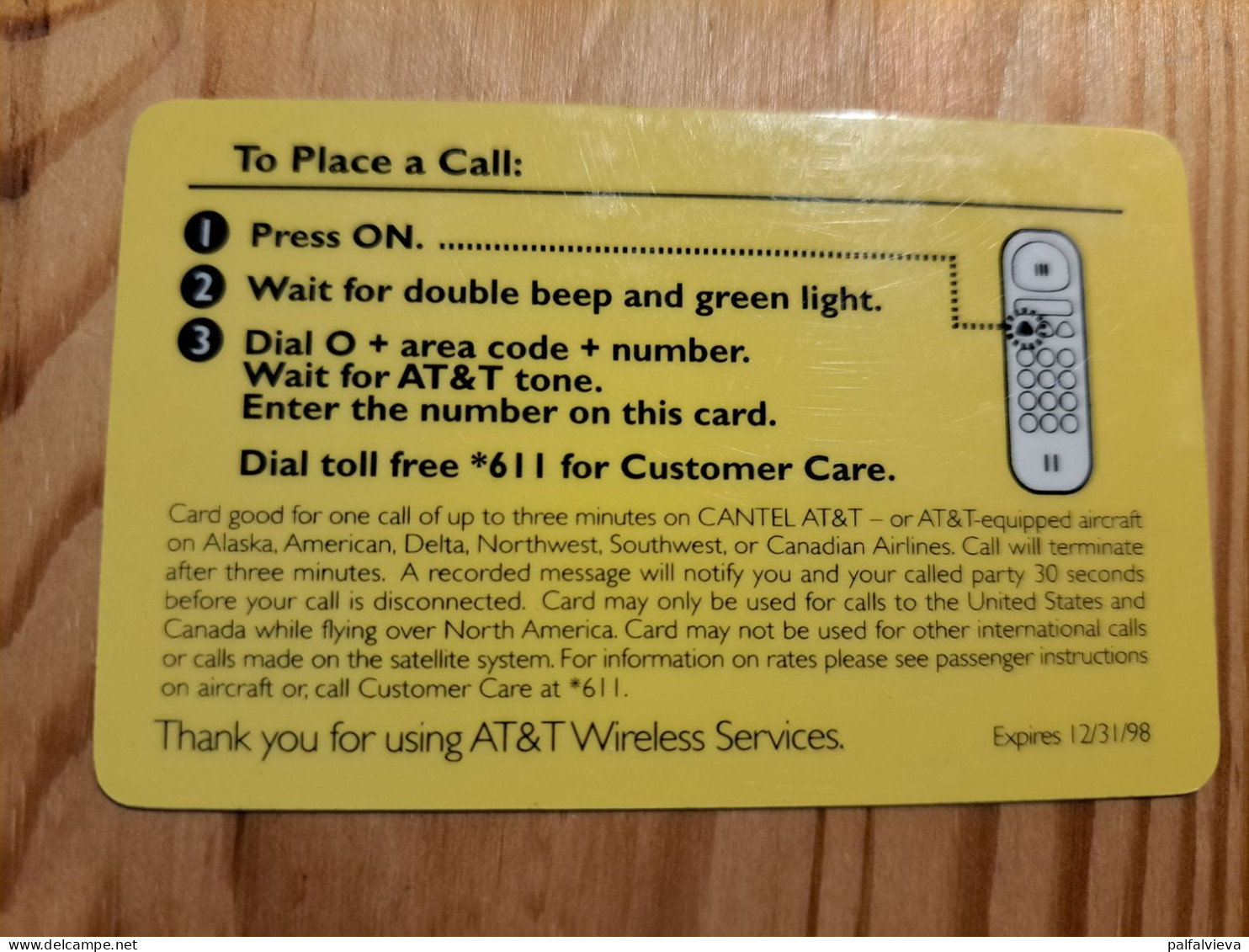 Prepaid Phonecard USA, AT&T - AT&T