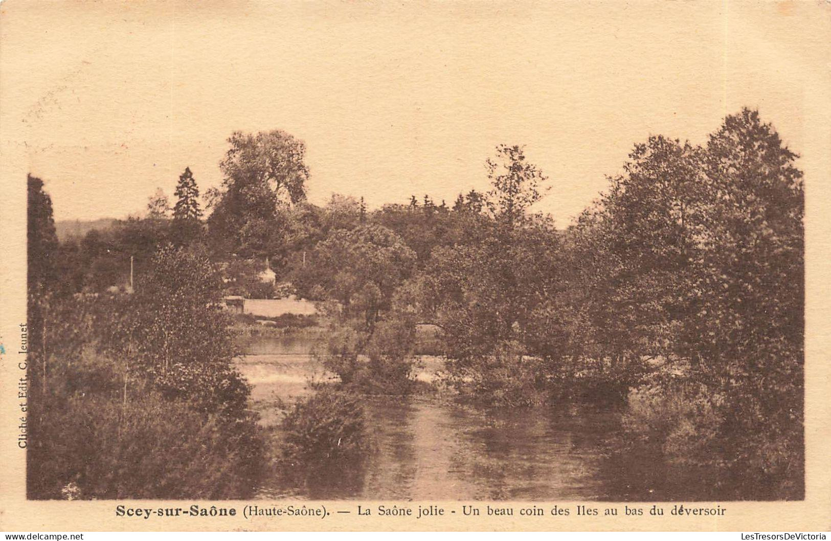 FRANCE - Scey Sur Saône - La Saône Jolie - Un Beau Coin Des Îles Au Bas Du Déversoir - Carte Postale Ancienne - Scey-sur-Saône-et-Saint-Albin