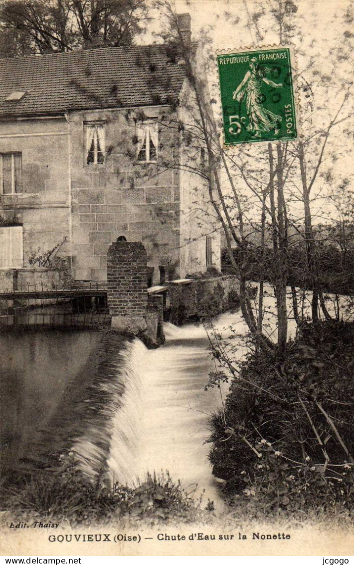 GOUVIEUX  Chute D'eau Sur La Nonette - Gouvieux