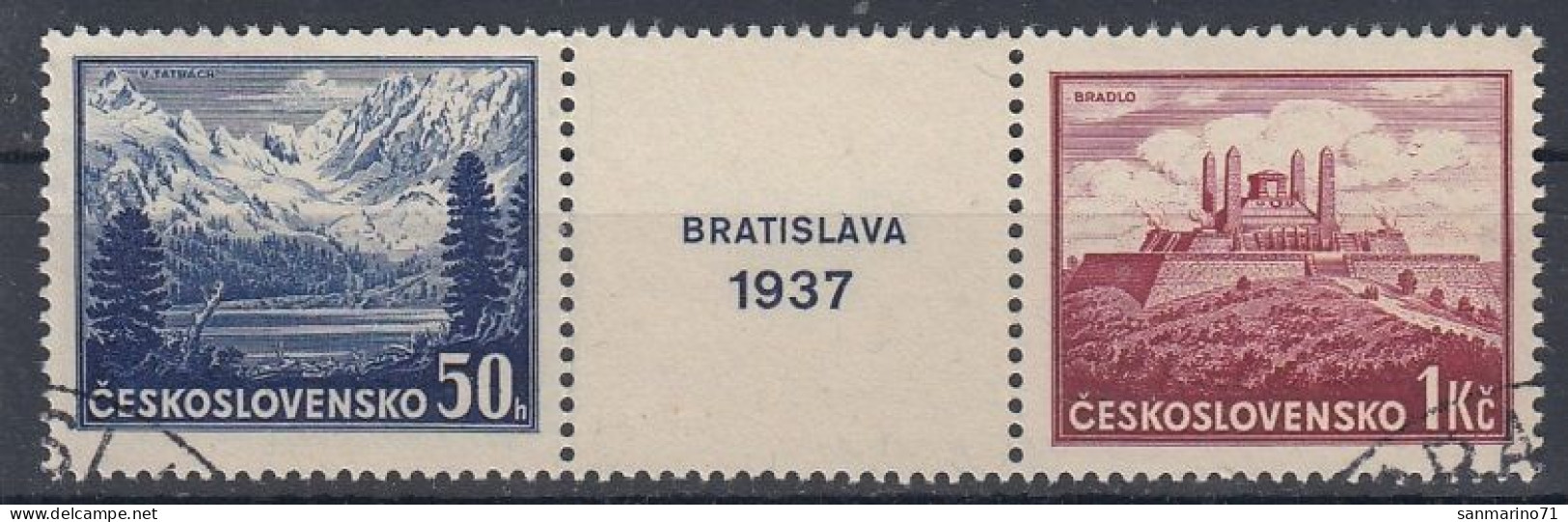 CZECHOSLOVAKIA 384-385,used - Gebruikt