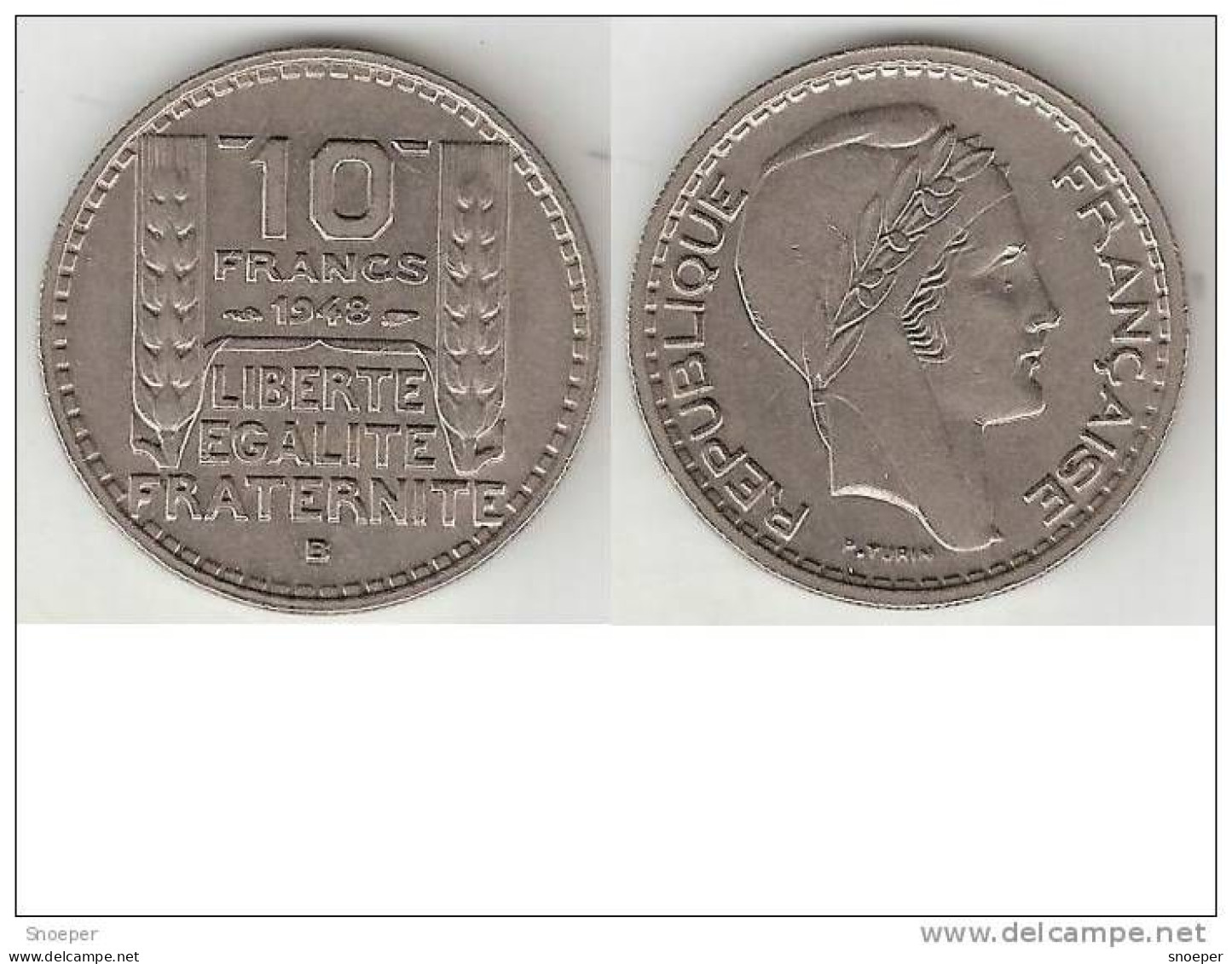 France 10 Francs 1948 B Km 909.2 Xf+ - 10 Francs