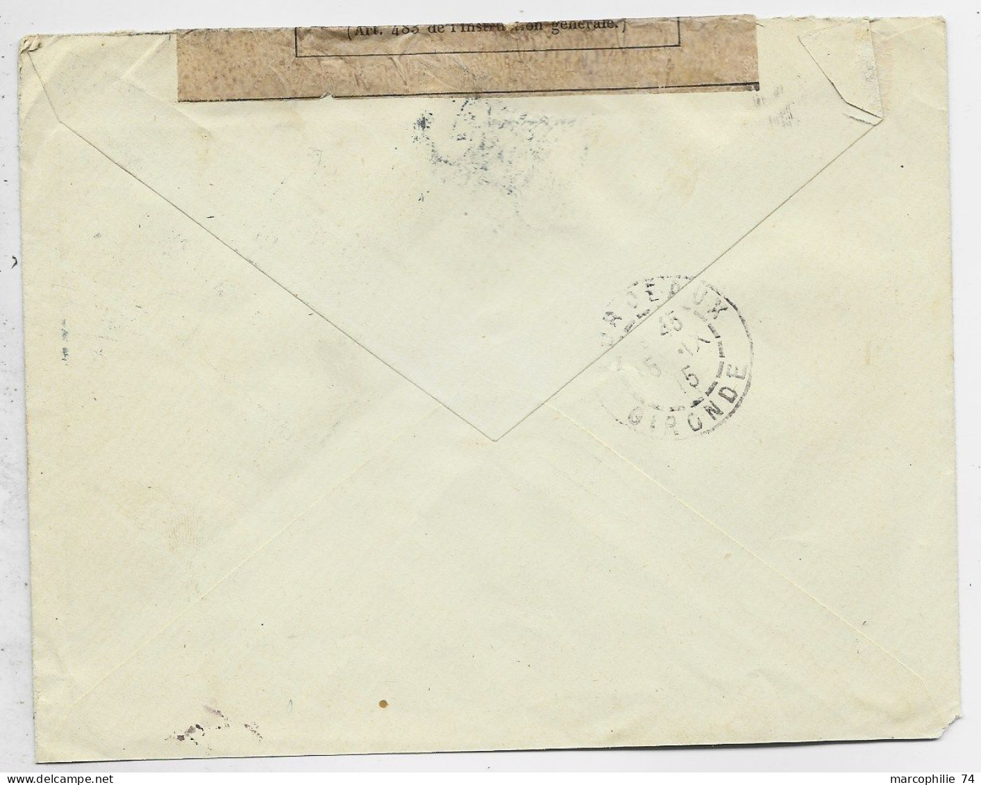HELVETIA SUISSE 12CX2+1C LETTRE COVER BANHPOST AMBULANT 11.IX.1915 + CENSURE OUVERT + MINISTERE DE LA GUERRE PONTARLIER - Postmarks