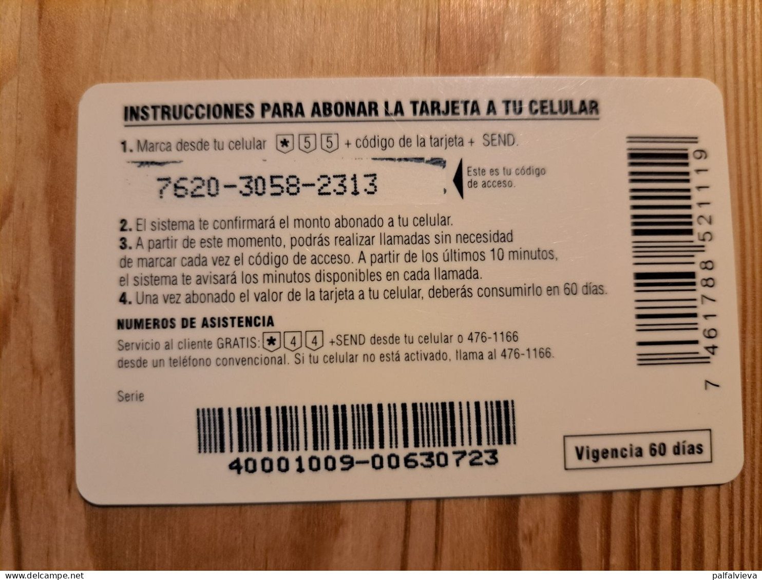 Prepaid Phonecard Dominicana, Tricom - Dominicaanse Republiek