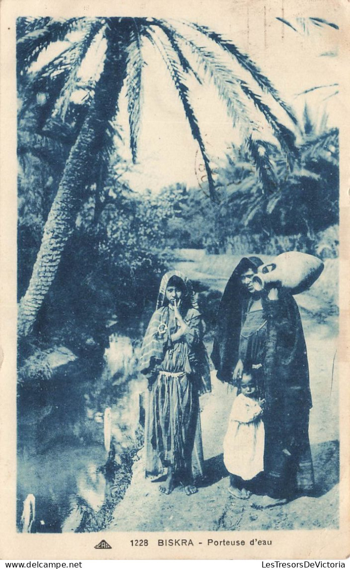 ALGÉRIE - Biskra - Porteuse D'eau - Carte Postale Ancienne - Biskra