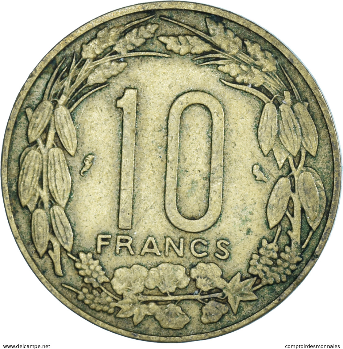 Monnaie, États De L'Afrique équatoriale, 10 Francs, 1965 - Kamerun