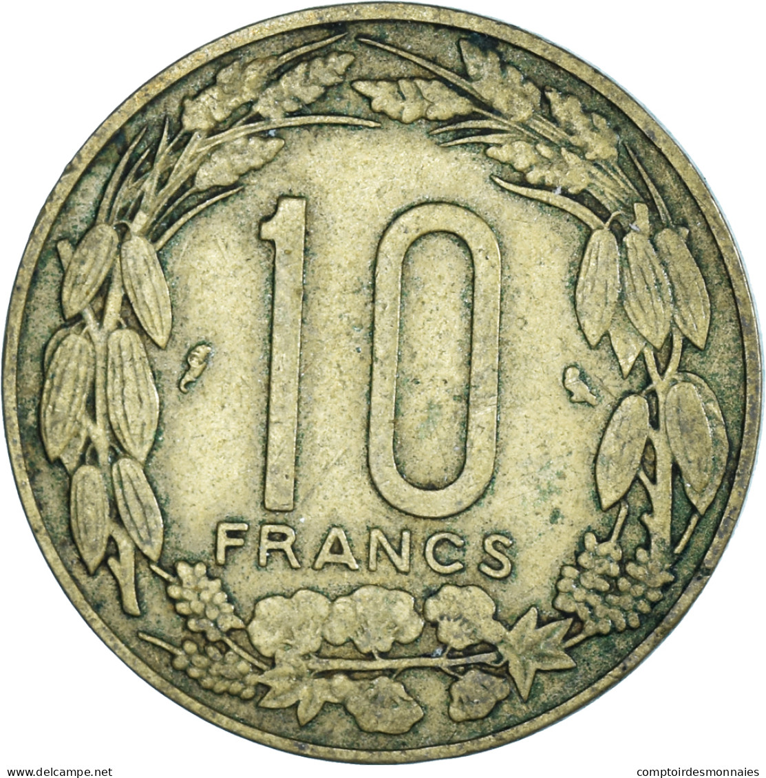 Monnaie, États De L'Afrique équatoriale, 10 Francs, 1965 - Cameroon