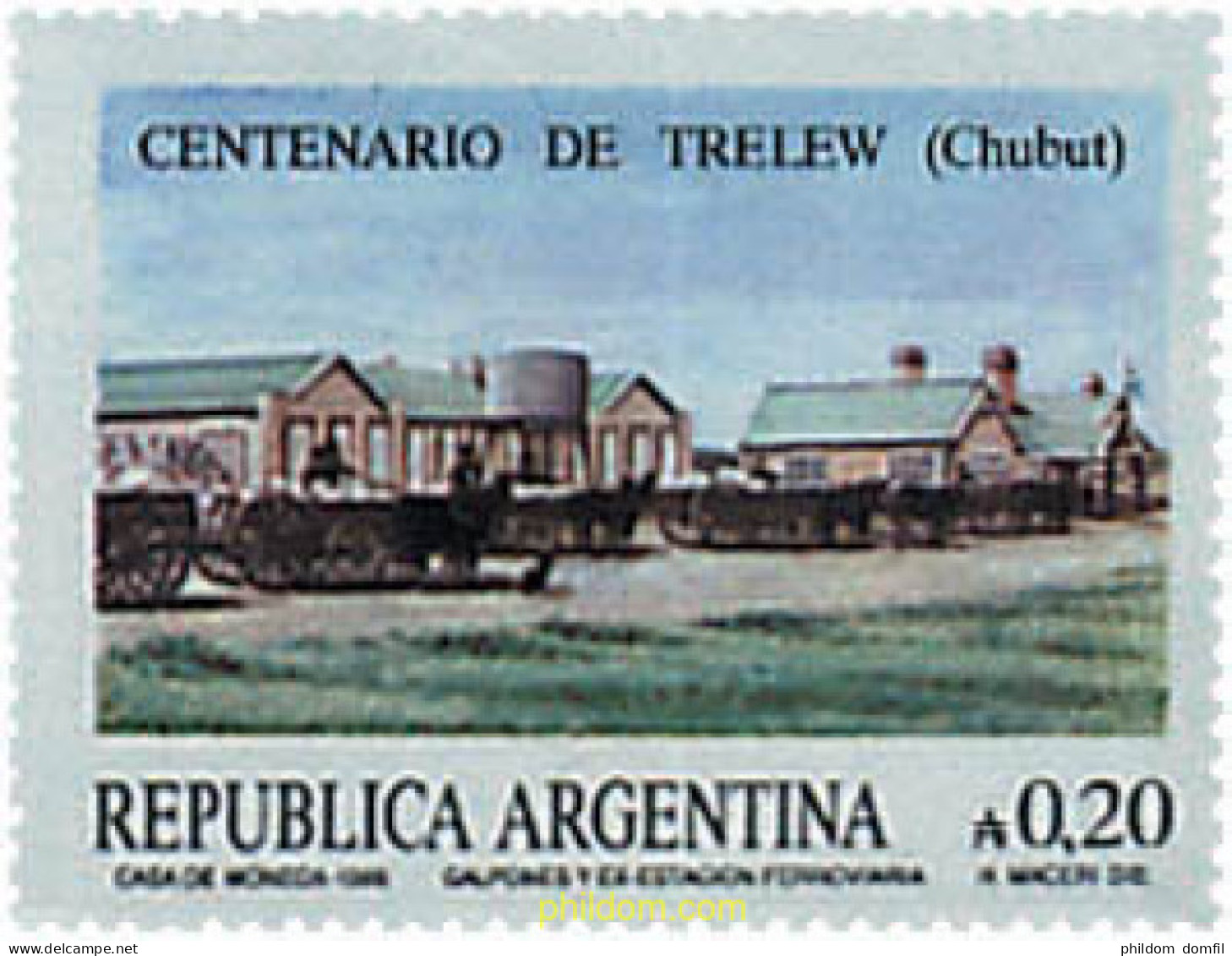 57255 MNH ARGENTINA 1986 CENTENARIO DE TRELEW - Neufs