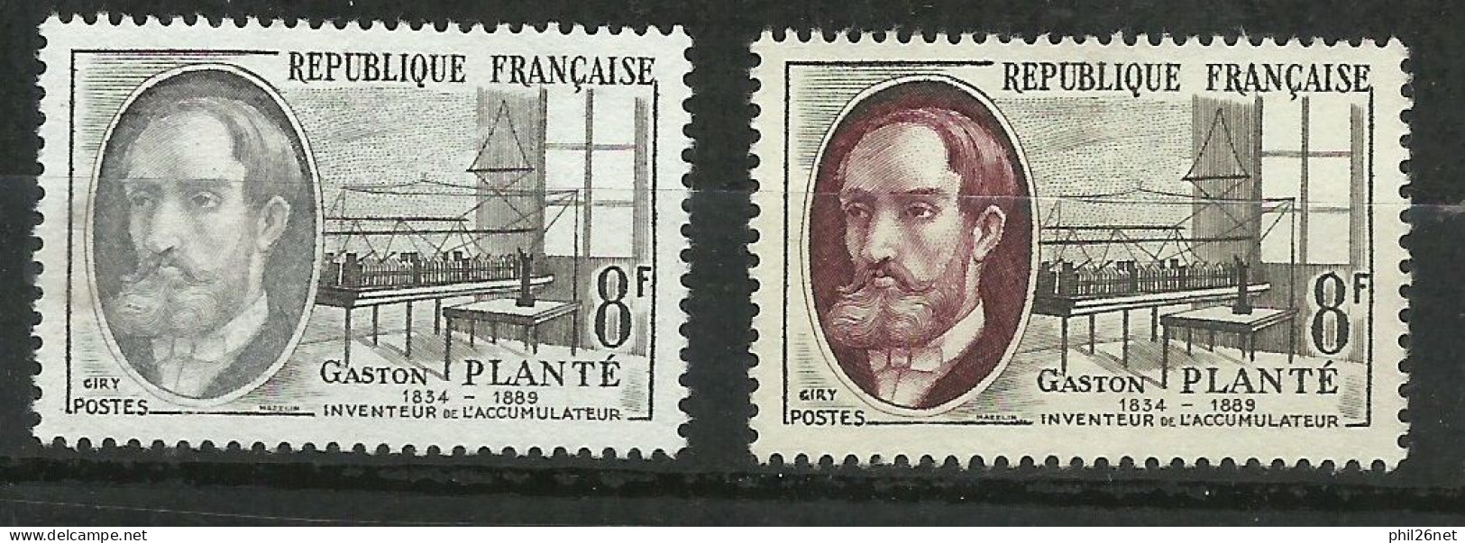 France  N° 1095 Planté Accumulateur Noir Et Gris Neuf ( * ) B/TB Le Timbre Type Sur Les Scans Pour Comparer Soldé ! ! ! - Nuevos