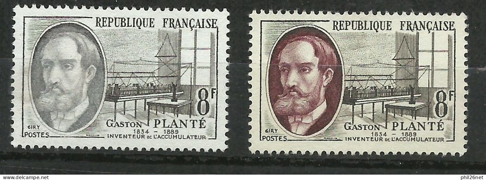 France  N° 1095 Planté Accumulateur Noir Et Gris Neuf ( * ) B/TB Le Timbre Type Sur Les Scans Pour Comparer Soldé ! ! ! - Unused Stamps