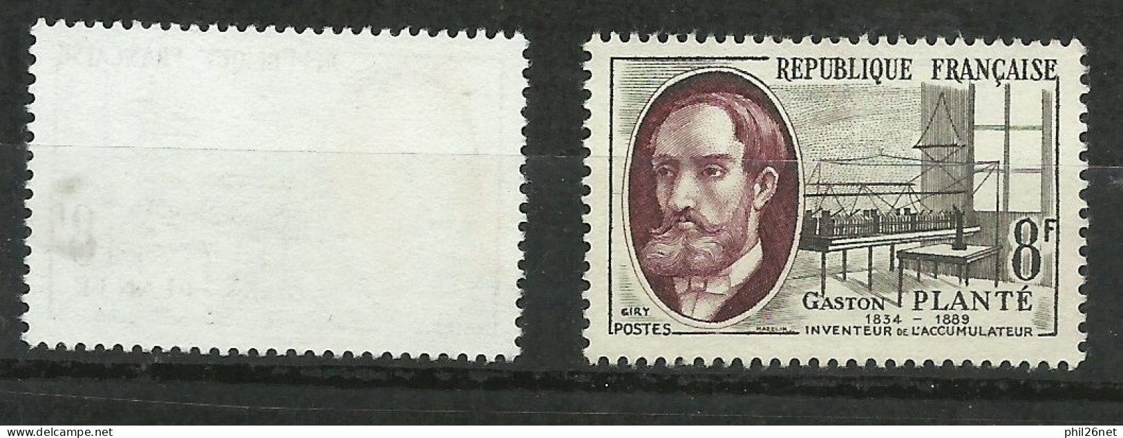 France  N° 1095 Planté Accumulateur Noir Et Gris Neuf ( * ) B/TB Le Timbre Type Sur Les Scans Pour Comparer Soldé ! ! ! - Unused Stamps