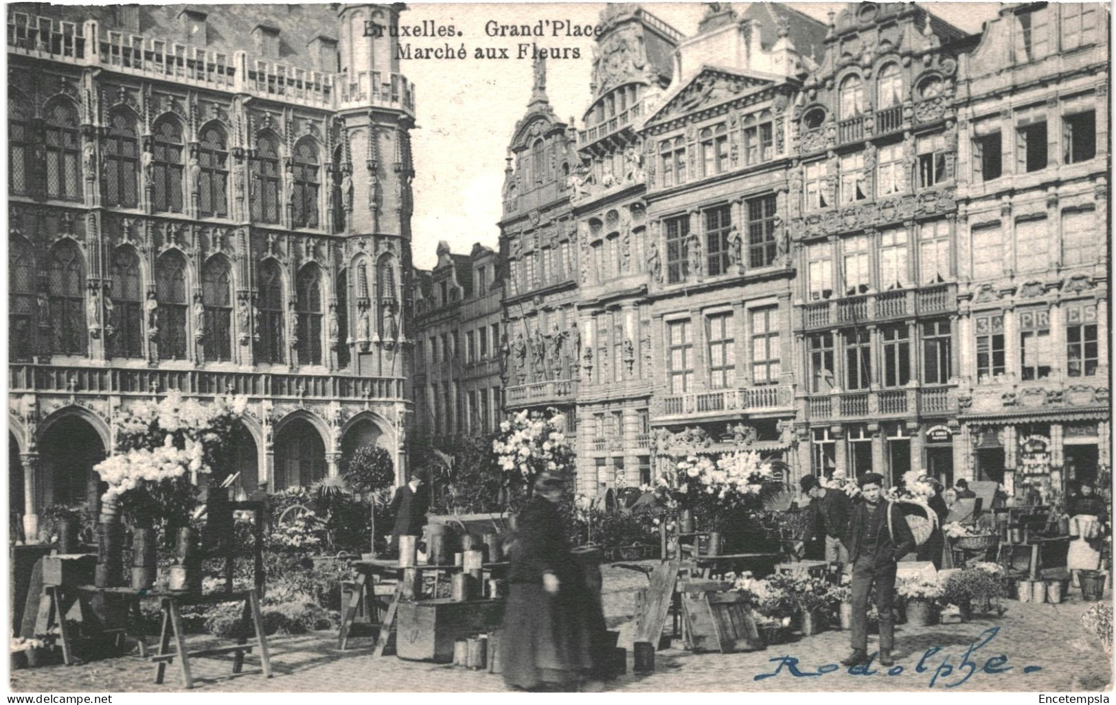 CPA Carte Postale Belgique Bruxelles Grand Place Marché Aux Fleurs 1913   VM76371 - Märkte