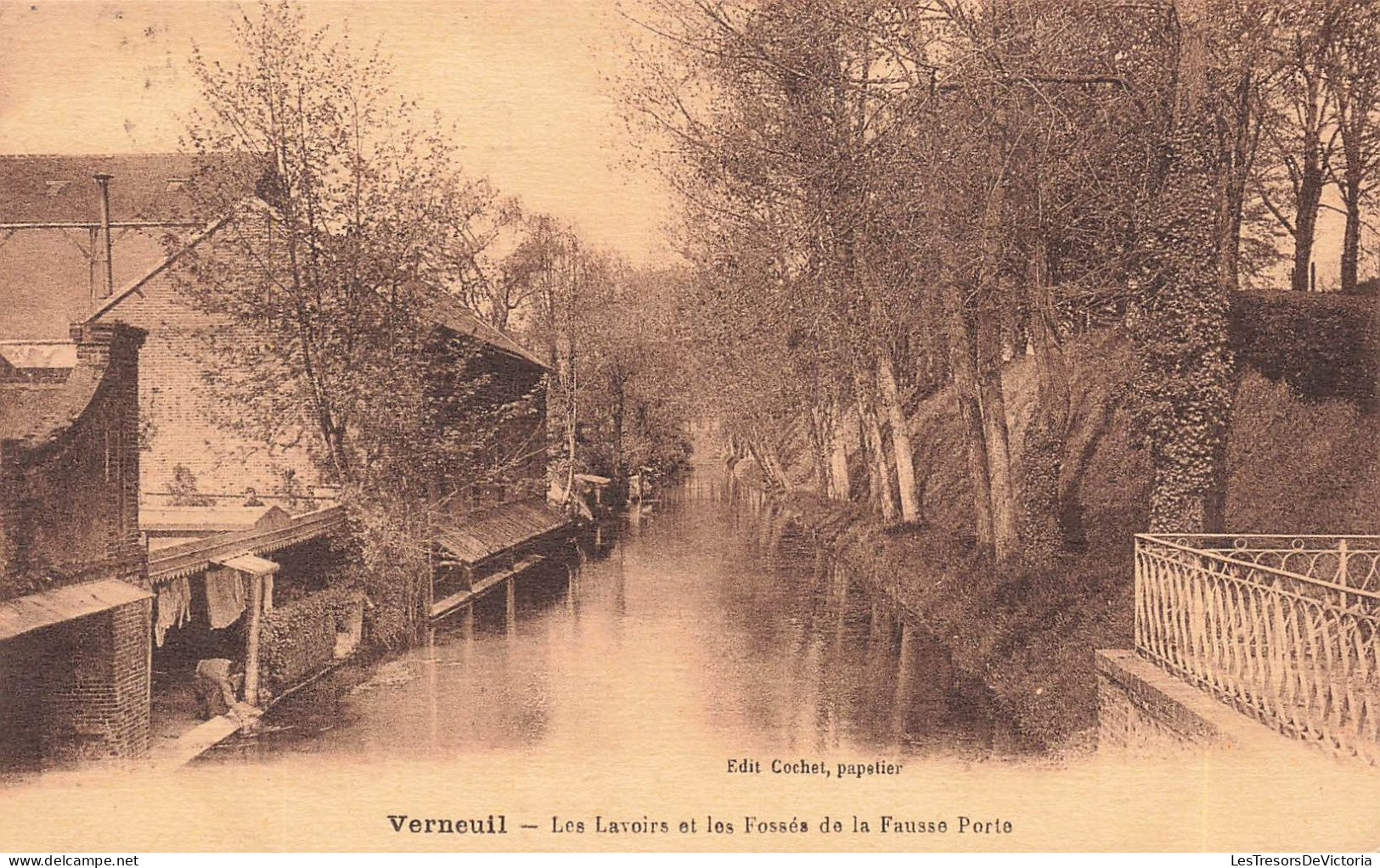 FRANCE - Verneuil - Les Lavoirs Et Les Fossés De La Fausse Porte - Carte Postale Ancienne - Verneuil Sur Seine