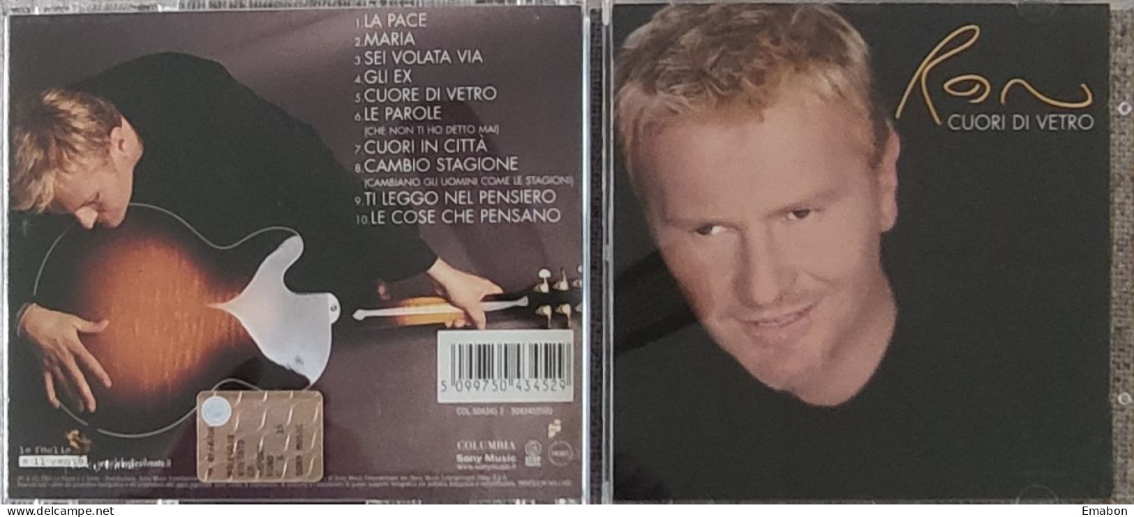 BORGATTA - Cd RON - CUORI DI VETRO - SONY MUSIC 2001  -  USATO In Buono Stato - Altri - Musica Italiana