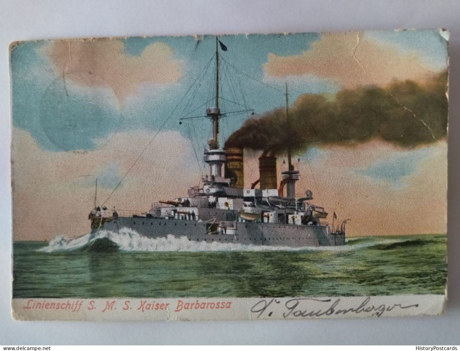 Linienschiff S.M.S. Kaiser Barbarossa, Helgoland, 1906 - Helgoland
