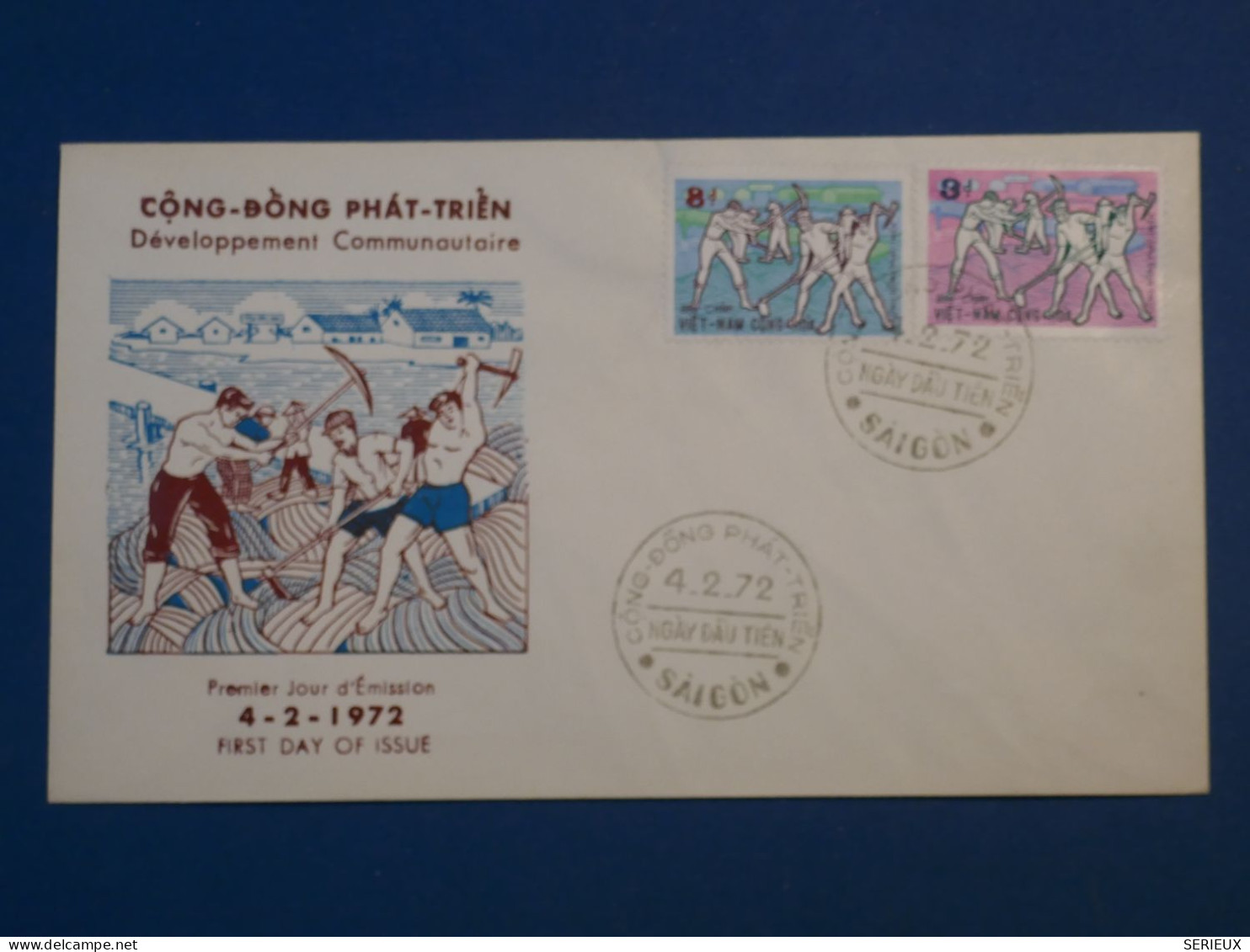 DH8 VIETNAM BELLE   LETTRE  FDC 1972 +  ++AFF. INTERESSANT++  +++ - Vietnam