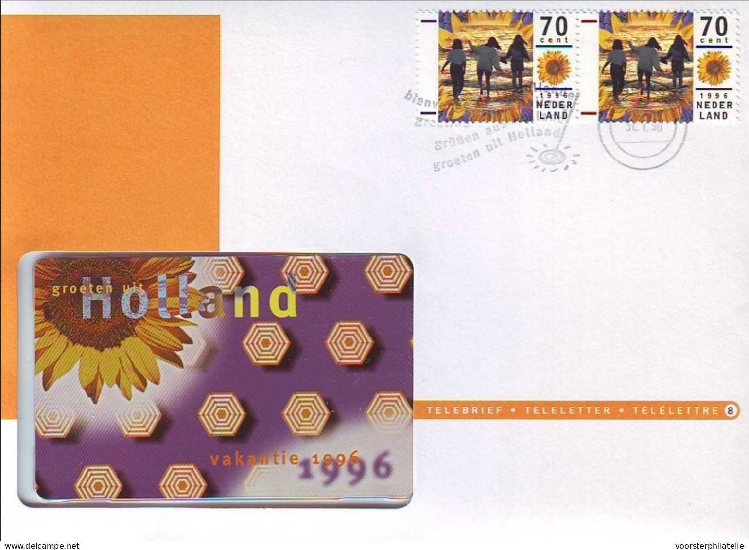 NEDERLAND TELE BRIEF N. 8 VACATION - Cartes-Maximum (CM)