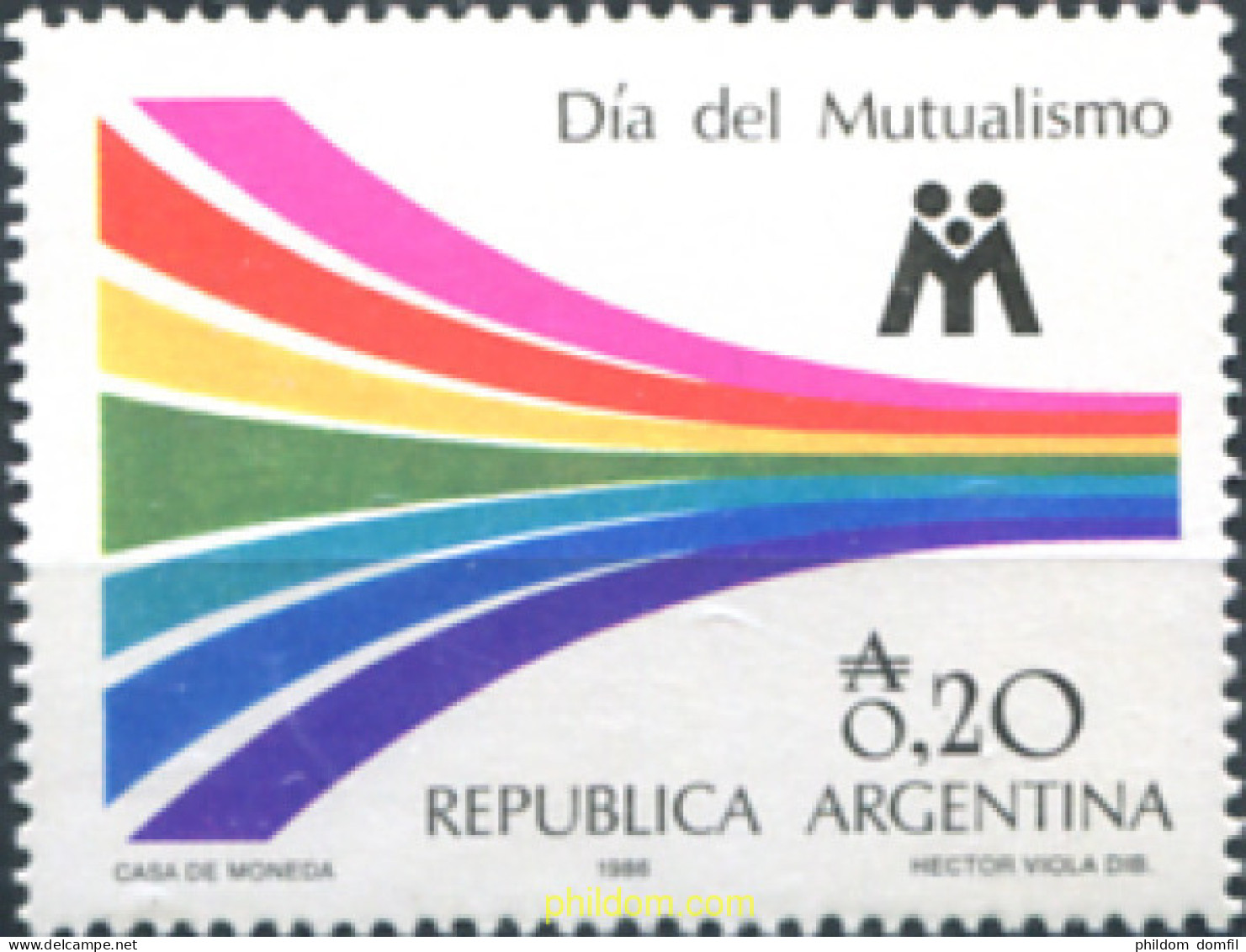 283663 MNH ARGENTINA 1986 DIA DEL MUTUALISMO - Nuovi