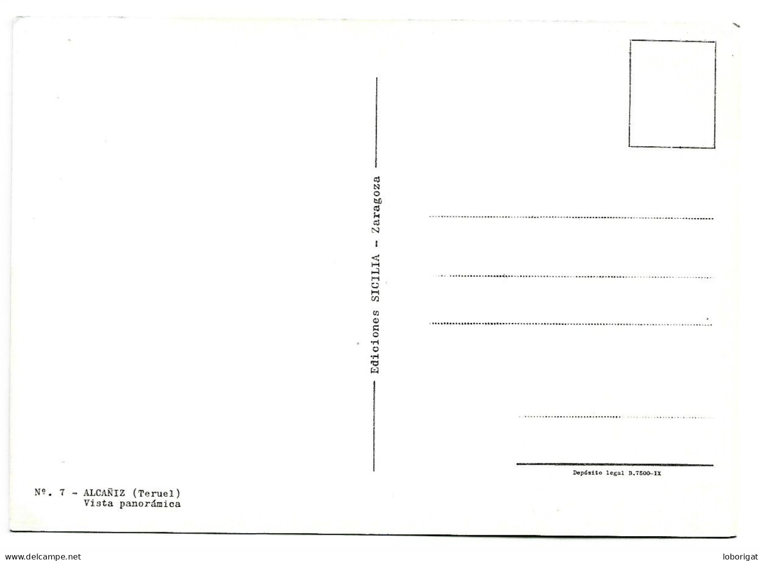 VISTA PANORAMICA.-   ALCAÑIZ - TERUEL.- ( ESPAÑA ) - Teruel