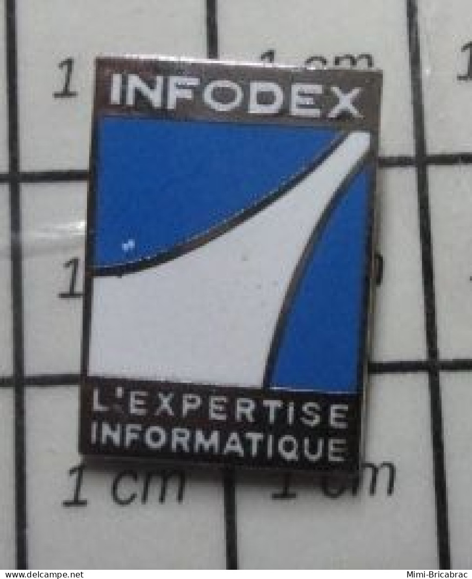 210C Pin's Pins / Beau Et Rare / INFODEX L'EXPERTISE INFORMATIQUE - Informatique