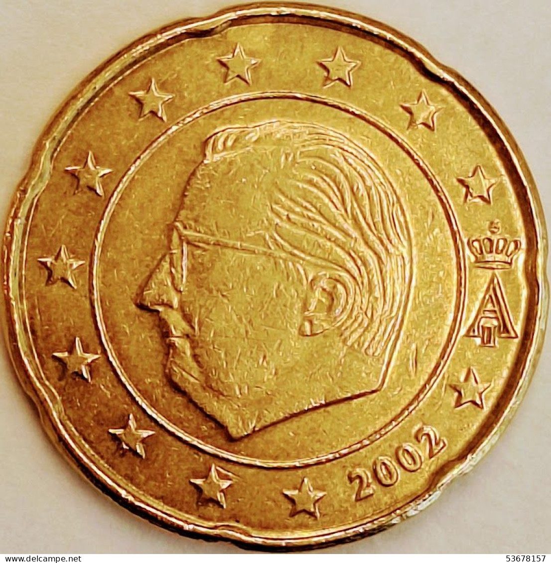 Belgium - 20 Euro Cent 2002, KM# 228 (#3217) - Belgique