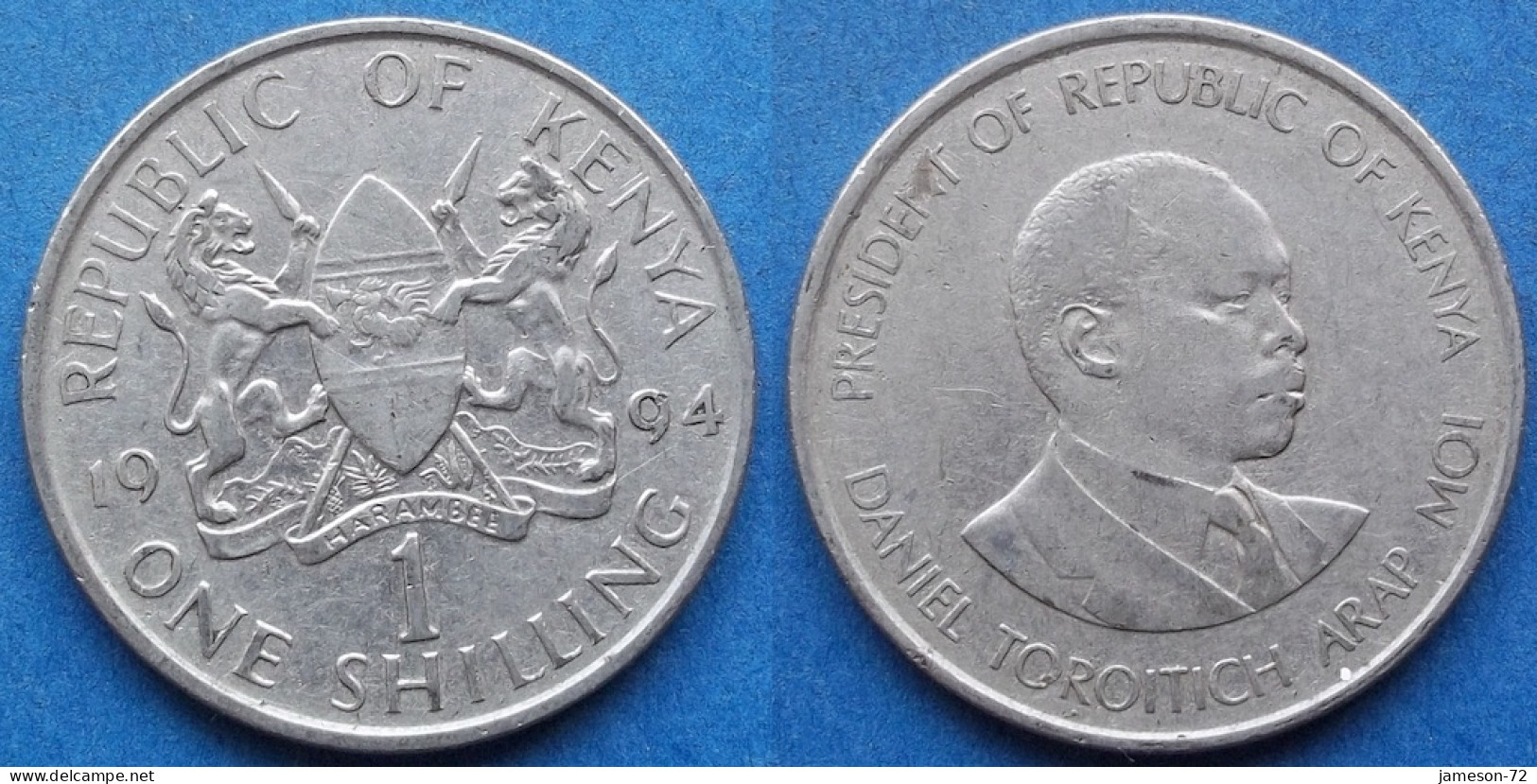 KENYA - 1 Shilling 1994 KM# 20a Republic (1964) - Edelweiss Coins - Kenya