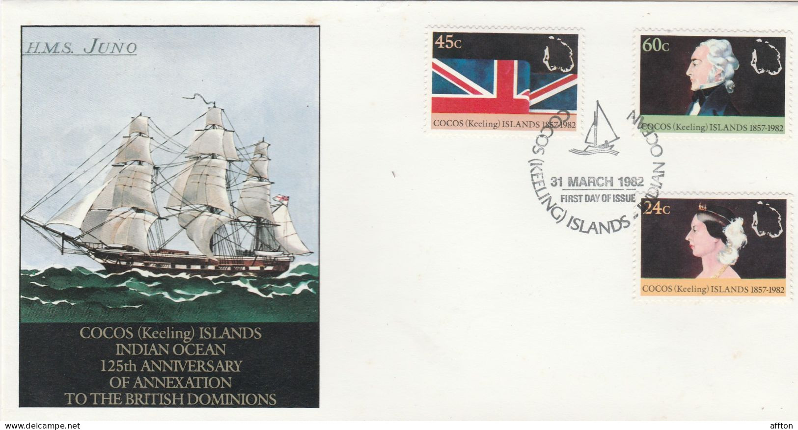 Cocos (Keeling) Islands 1982 FDC - Cocos (Keeling) Islands