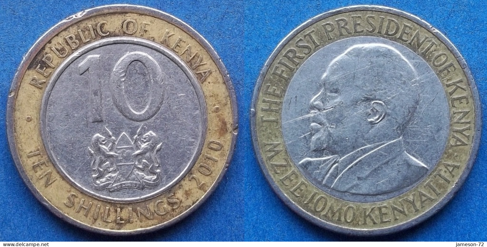 KENYA - 10 Shillings 2010 KM# 35.2 Republic (1964) - Edelweiss Coins - Kenya