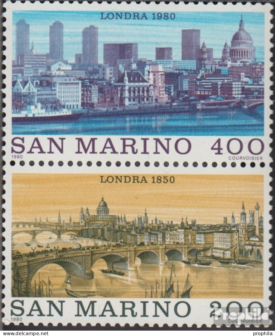 San Marino 1210-1211 Paar (kompl.Ausg.) Postfrisch 1980 Weltstädte: London - Ungebraucht