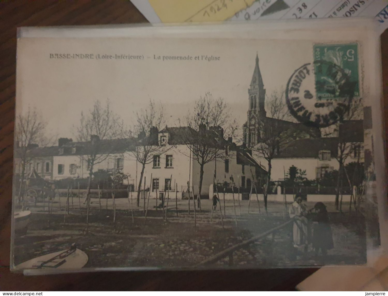 Basse-Indre (Loire-Inférieure) - La Promenade Et L'église - Basse-Indre