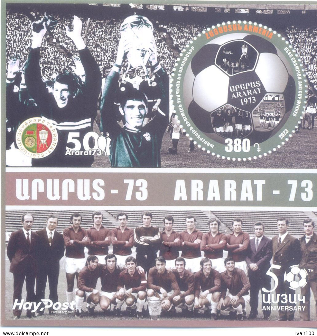 2023. Armenia,  50y Of Victory Of The Football Club "Ararat", S/s,  Mint/** - Armenia