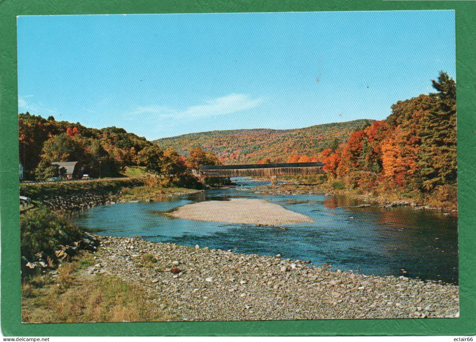 USA - Dummerston Old Covered Bridge Unused Postcard As Scan   CPM - Autres & Non Classés