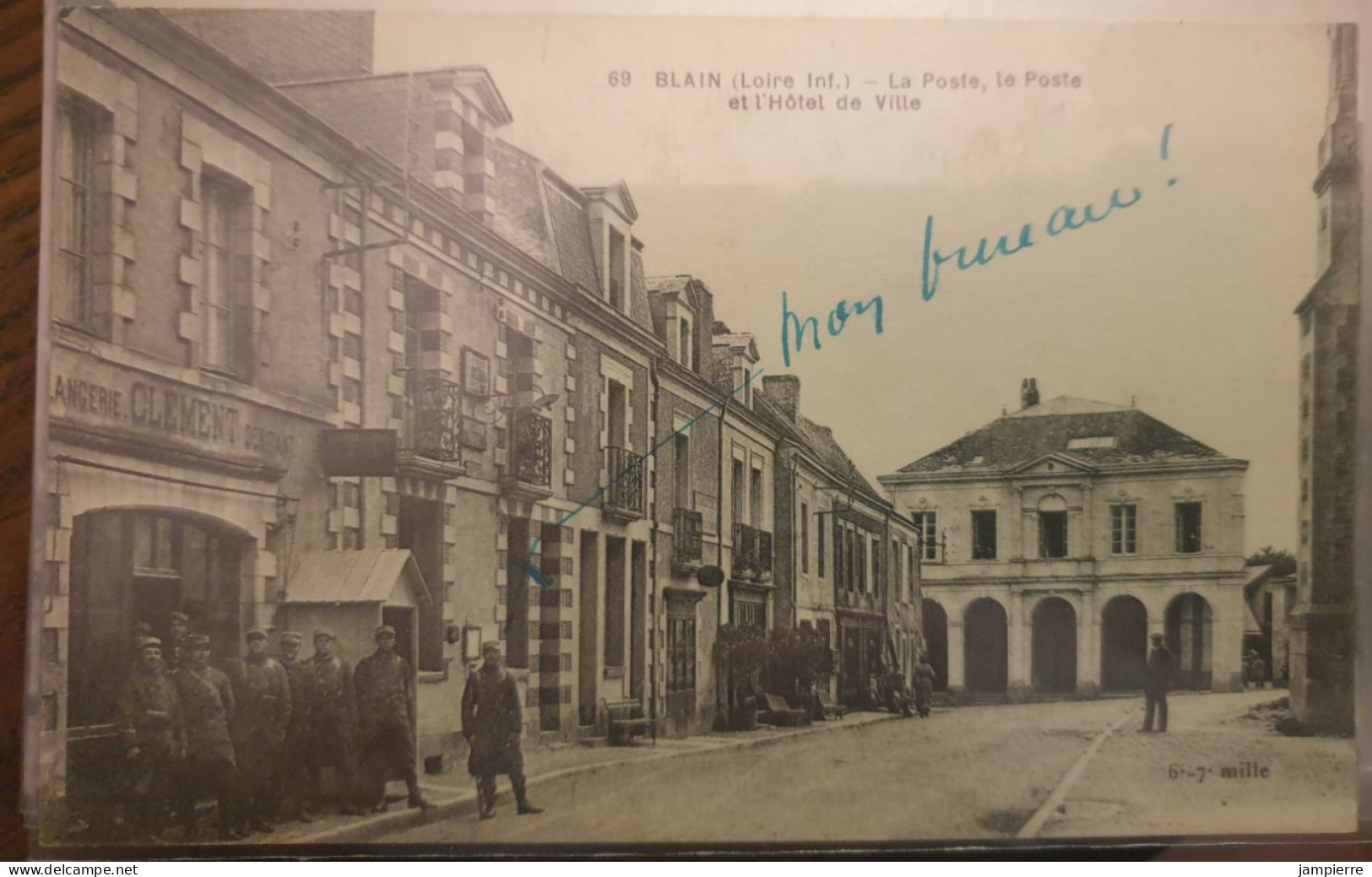 69. Blain (Loire-Inf) - La Poste, Le Poste Et L'Hôtel De Ville - Blain