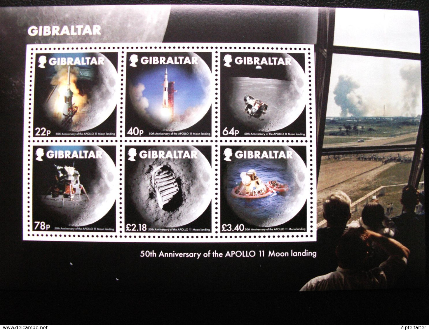 50 Jahre Apollo-Mondlandung. Block 139 Gibraltar Von 2019 Und Kleinbogen 15 Marken Königreich Jemen 1969. ** Postfrisch. - Otros & Sin Clasificación