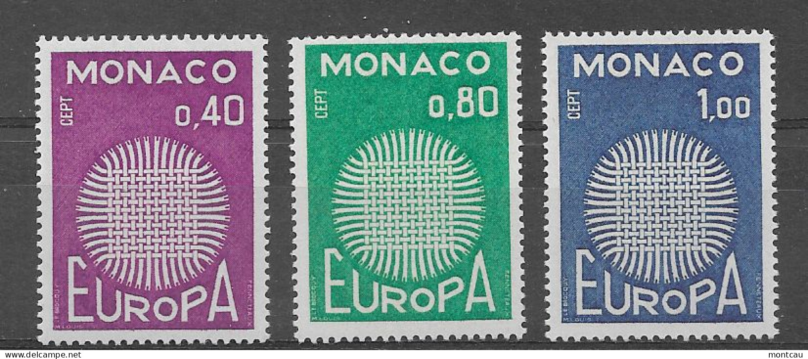 Monaco 1970.  Europa Mi 977-79  (**) - 1970