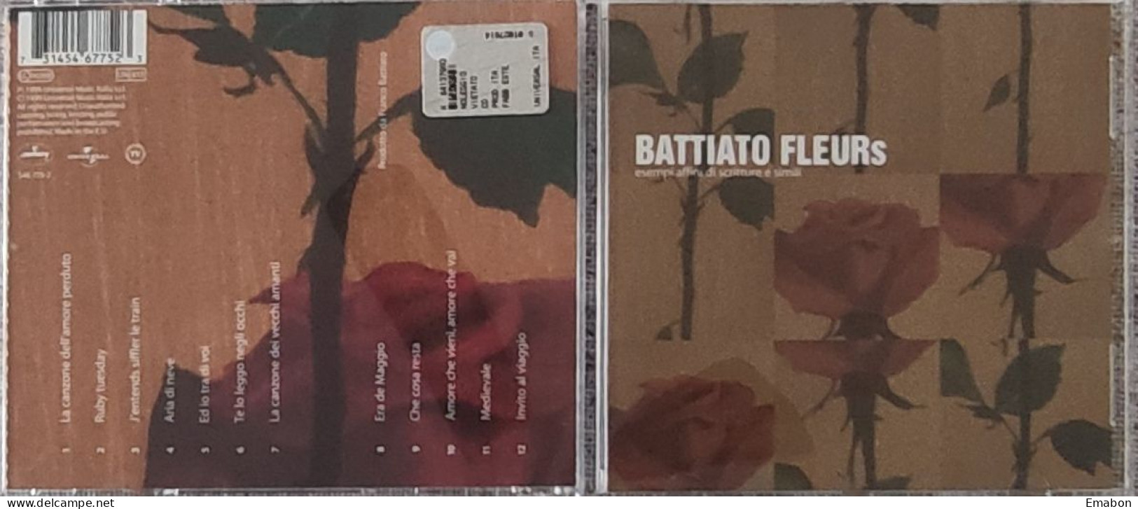 BORGATTA -  Cd  FRANCO BATTIATO   - FLEURS  - UNIVERSAL MUSIC  1999  -  USATO In Buono Stato - Otros - Canción Italiana