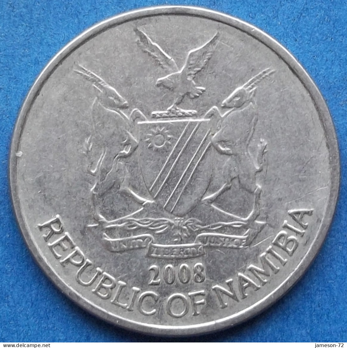 NAMIBIA - 50 Cents 2008 "Quiver Tree" KM# 3 Independent Republic (1990) - Edelweiss Coins - Namibie