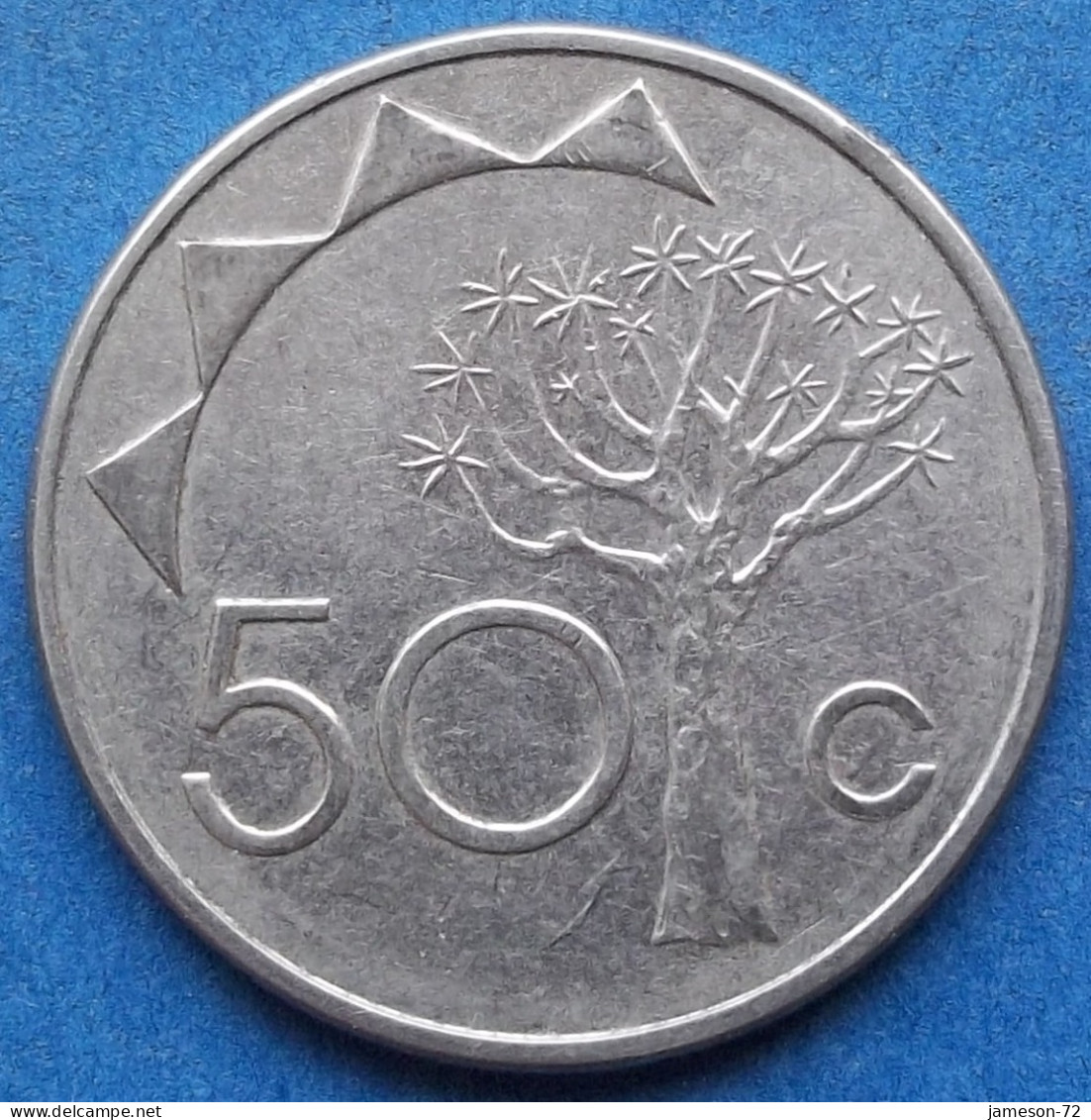 NAMIBIA - 50 Cents 2008 "Quiver Tree" KM# 3 Independent Republic (1990) - Edelweiss Coins - Namibia