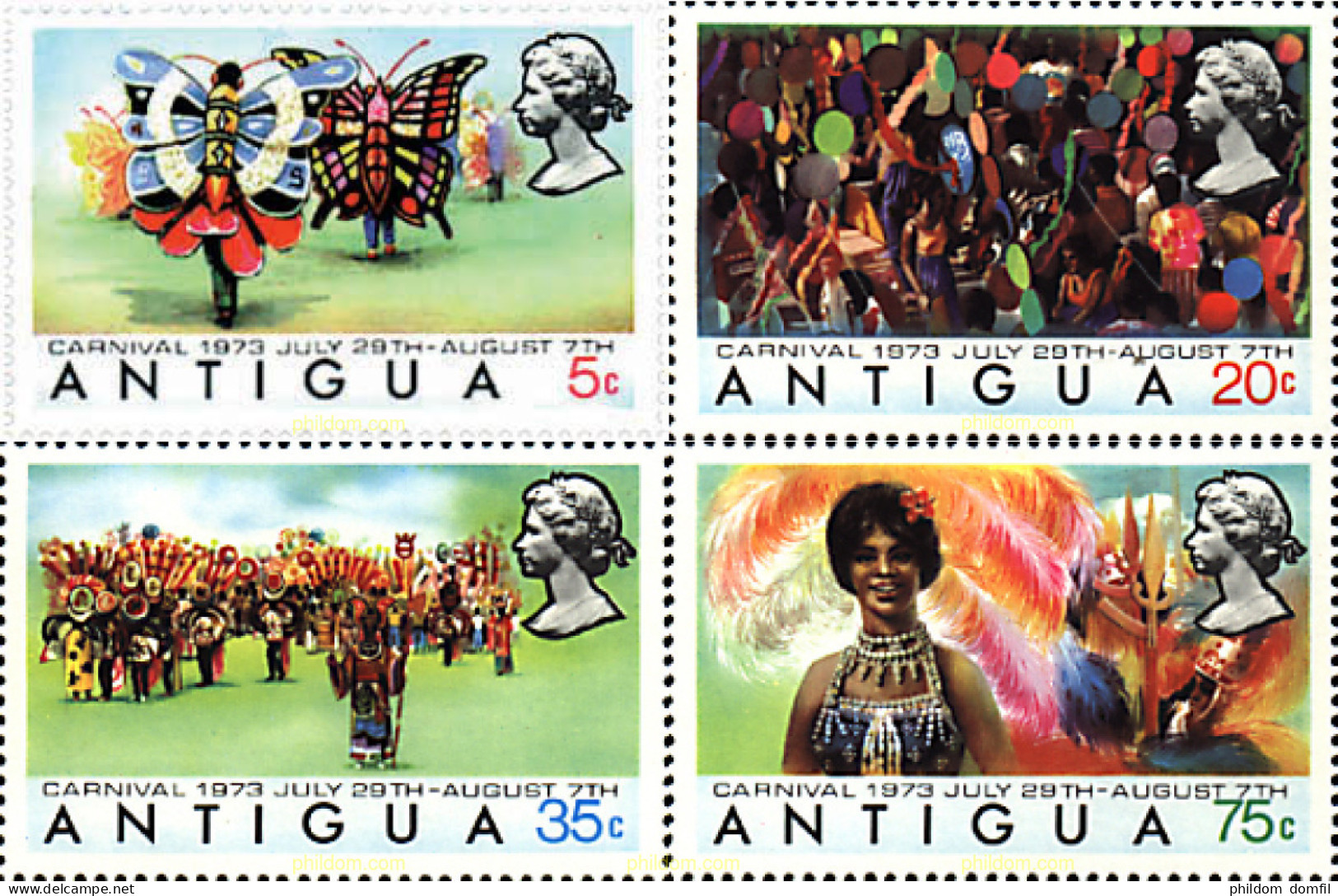 75594 MNH ANTIGUA 1973 CARNAVAL - Other & Unclassified