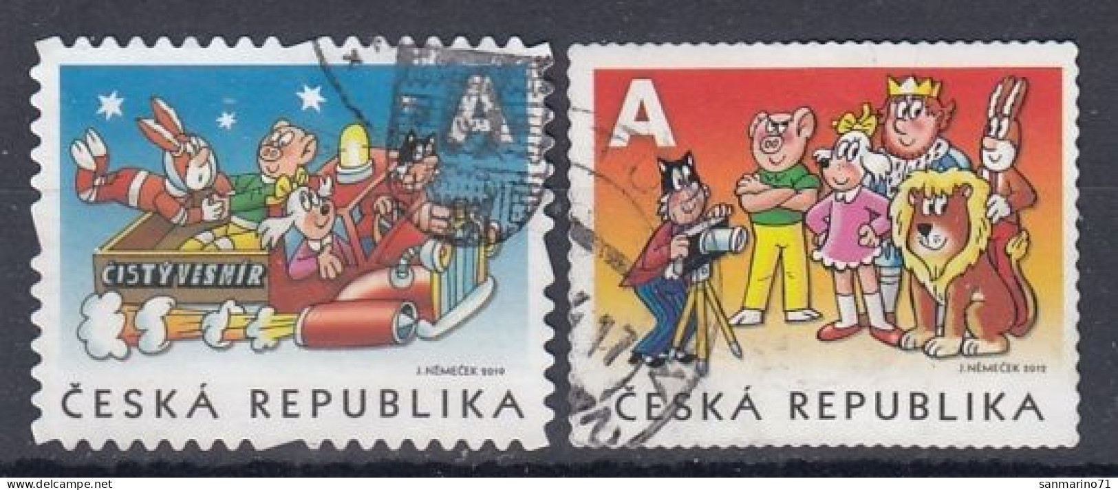 CZECH REPUBLIC 749-750,used,falc Hinged - Used Stamps