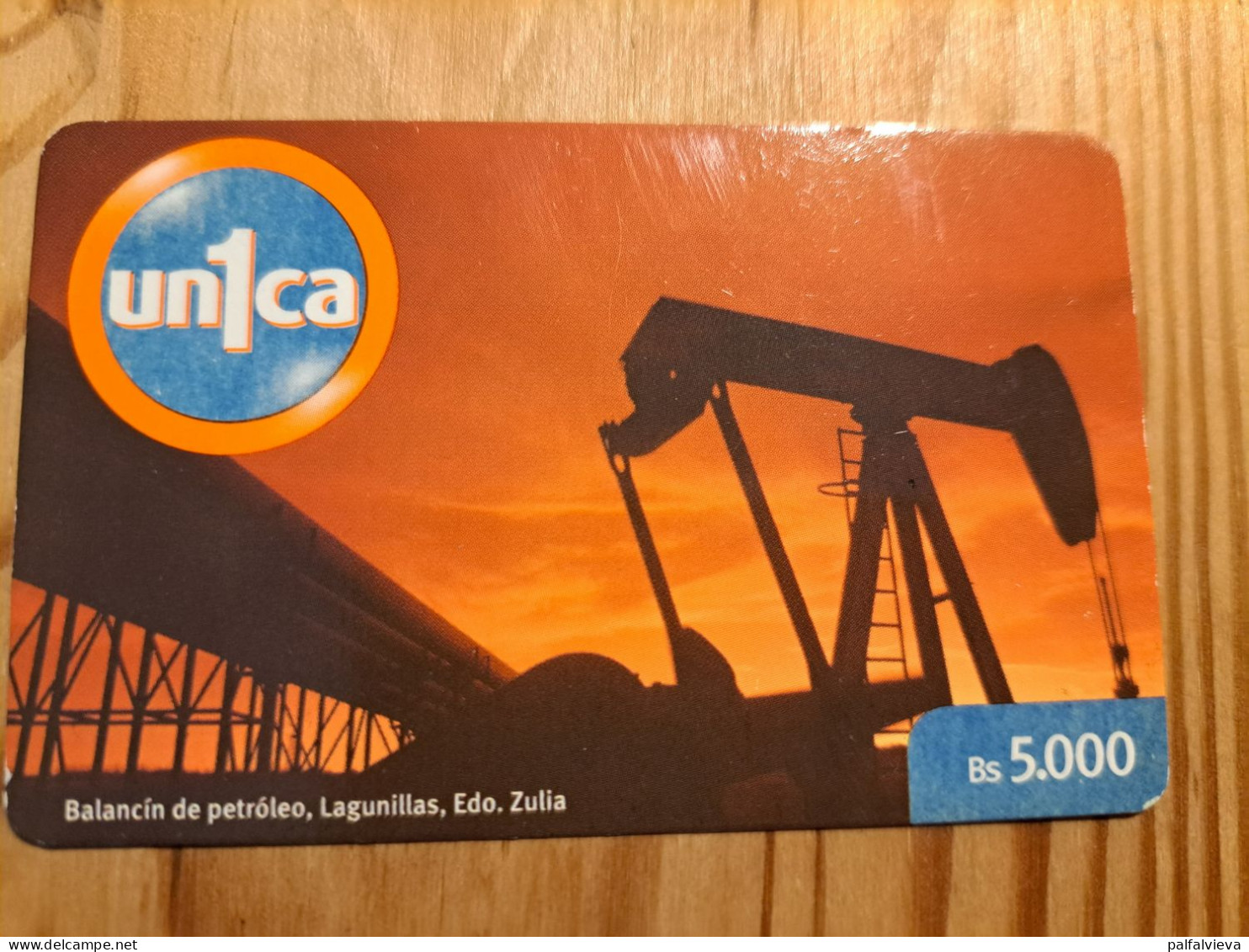 Prepaid Phonecard Venezuela, Cantv, Un1ca, Balancín De Petróleo, Lagunillas,Edo, Zulia - Venezuela