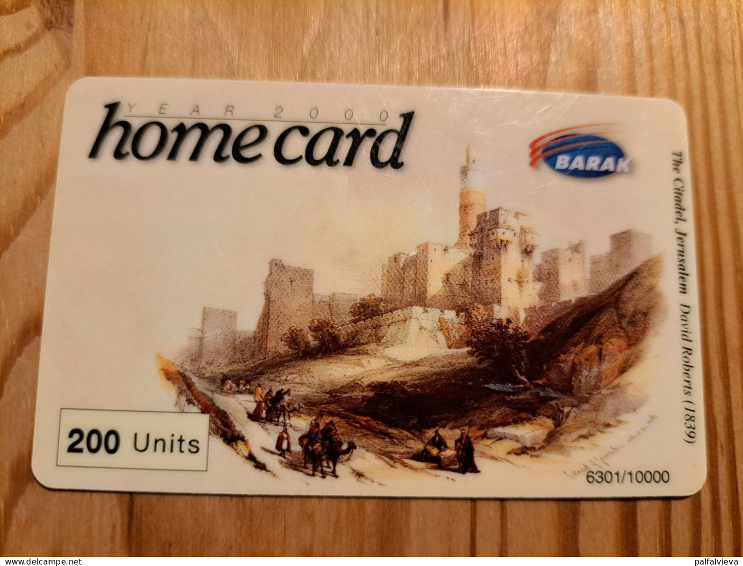 Prepaid Phonecard Israel, Barak, Homecard - Jerusalem - Israel