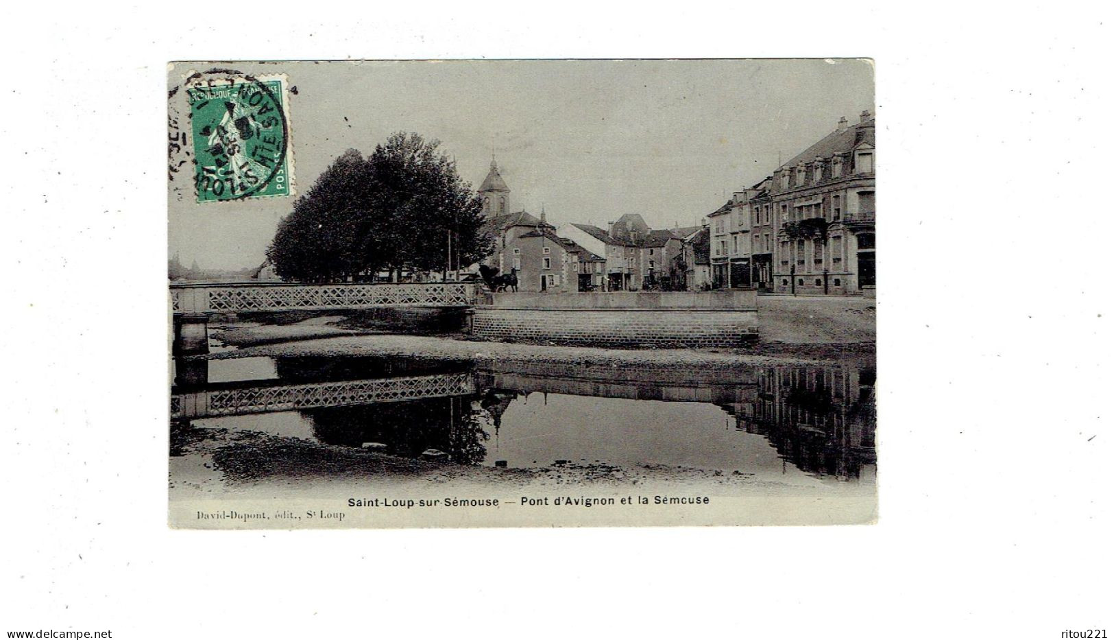 Cpa - 70 - SAINT LOUP SUR SEMOUSE - PONT D'AVIGNON ET LA SEMOUSE - David Dupont Edit Photo Email Breger - Saint-Loup-sur-Semouse