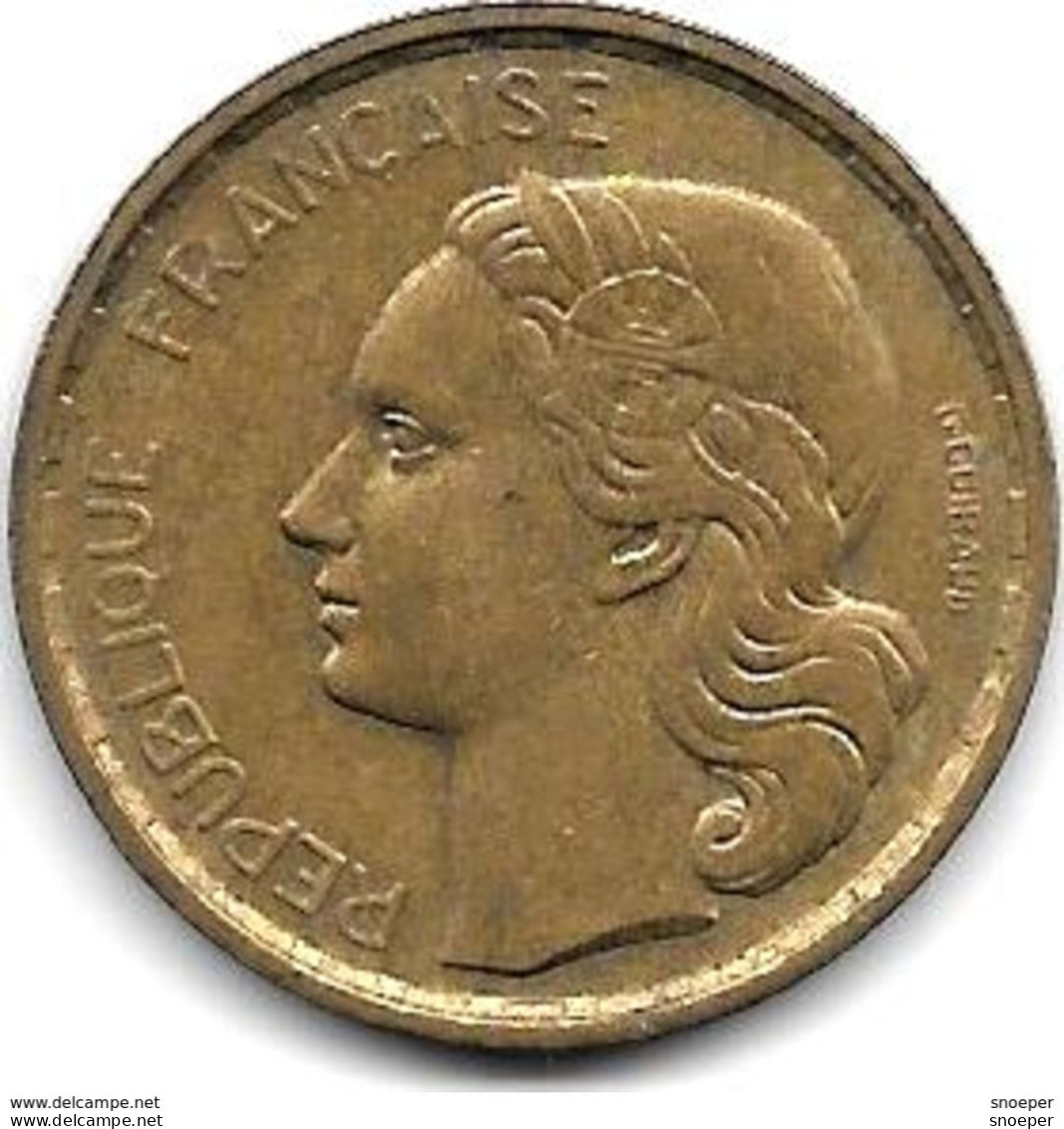 *france 20 Francs 1950   G. Guiraud 3  Plumes Km 917.1   Xf - 20 Francs