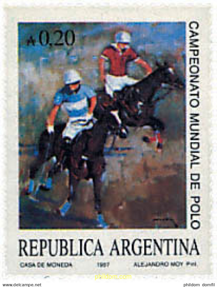 29435 MNH ARGENTINA 1987 CAMPEONATOS DEL MUNDO DE POLO - Ongebruikt