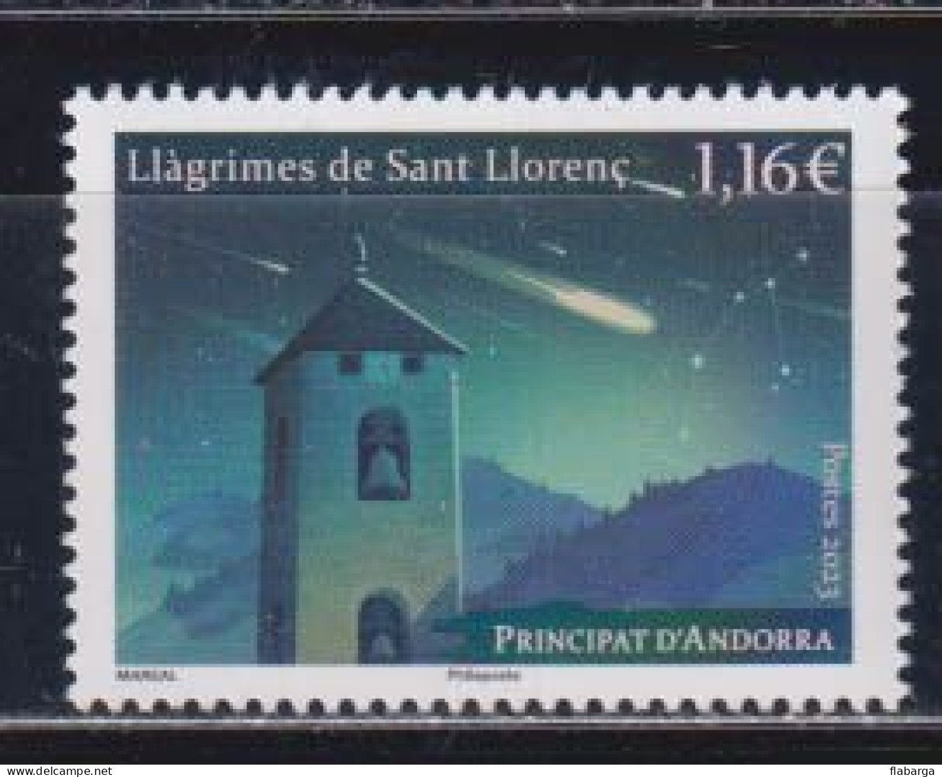 Año 2023  Nº 895 Lagrimas De San Lorenzo - Ungebraucht